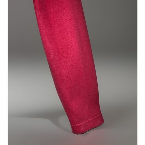 Vtg One Step Up Bodysuit Leotard - Red - Long Sleeve Gathered Shoulder - Size S - Picture 8 of 10